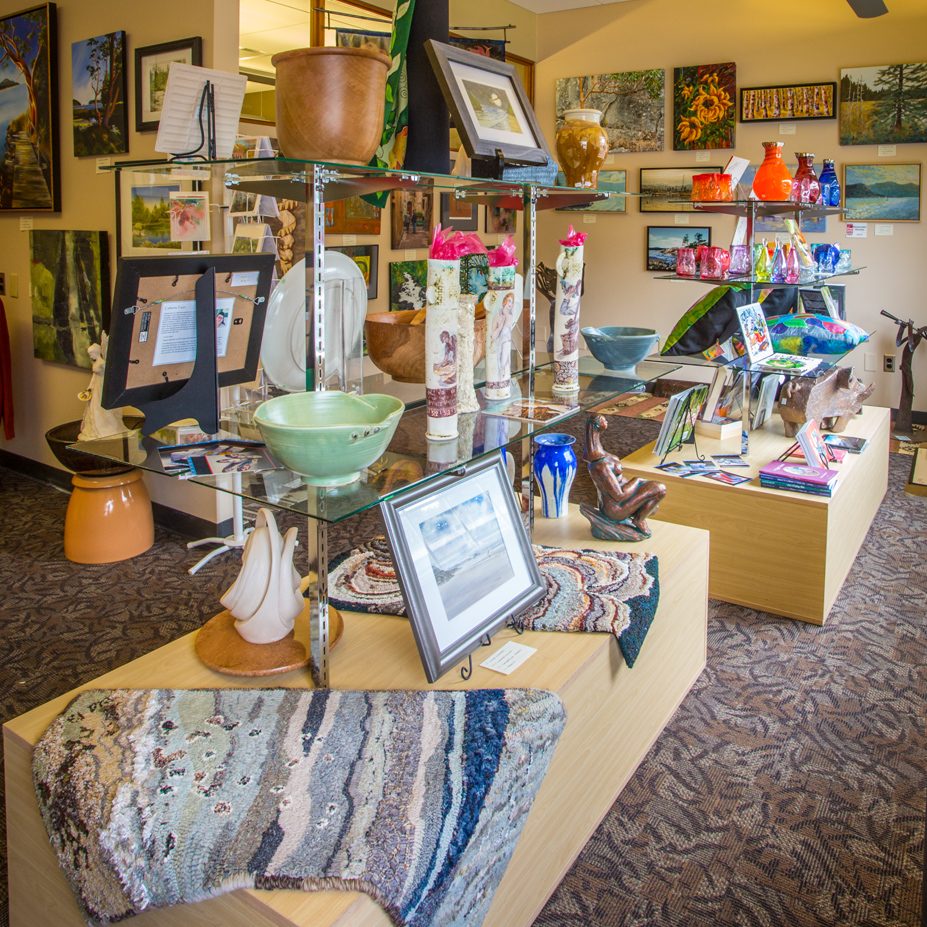 The gallery at Rainforest Arts